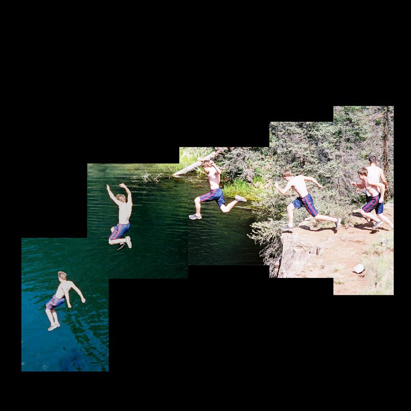A little sequence of cliff jumping