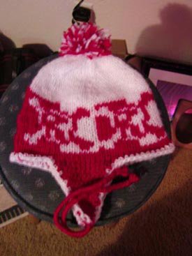 This is a beanie i knit