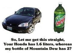 Honda vs. Mountain Dew