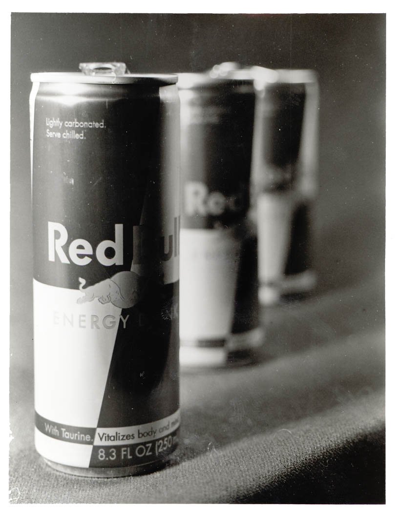 Since when is the bull in Red Bull black and white?