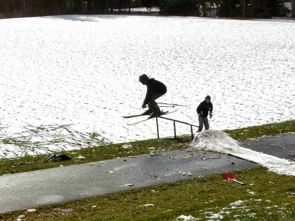 Rail on first crappy snow of the year