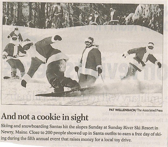 skiing santas-found this in the newspaper today