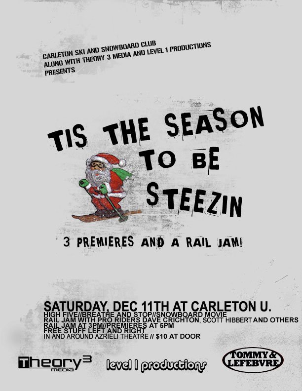 High Five and Breathe and Stop Rail Jam/Premiere December 11 Carleton U