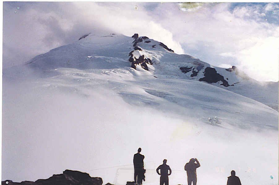 cool photo of Mt Baker before summit attempt.