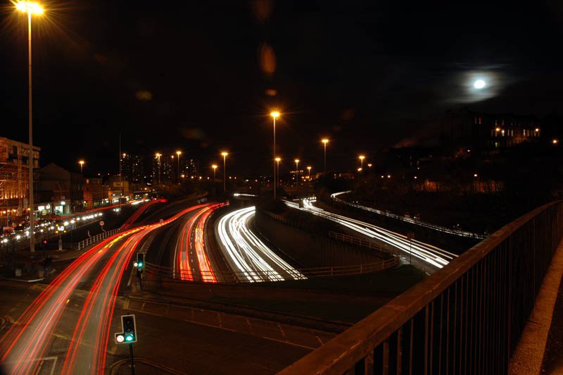 Long shutter traffic shot