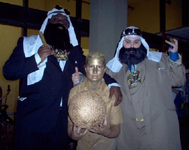 Ya I was a bowling trophy....and those guys are camel caddies