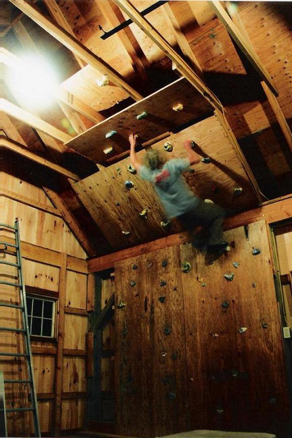 Climbing Wall Shot.