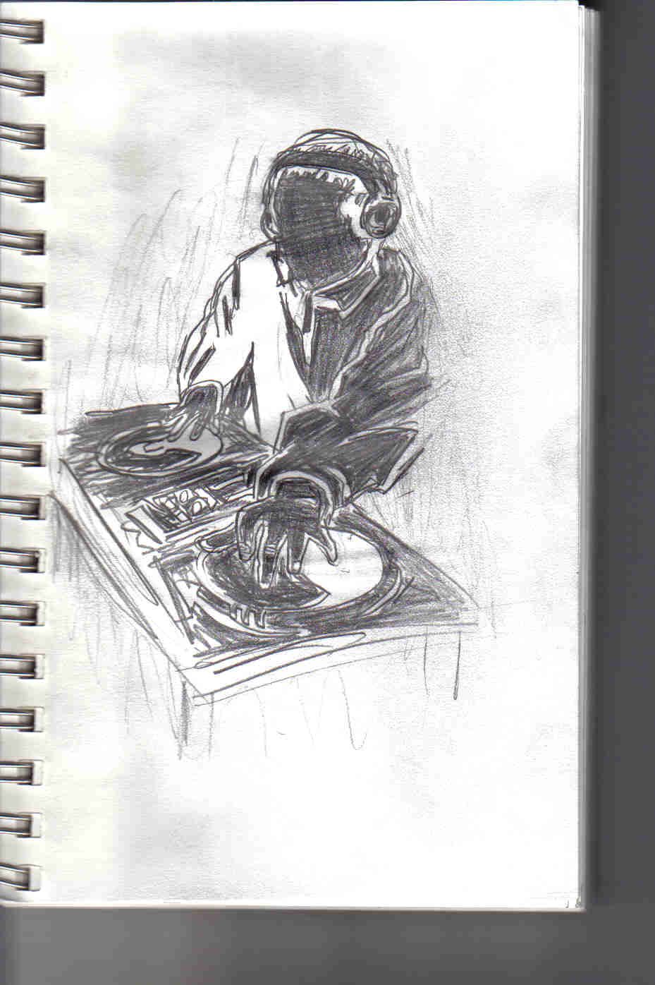 20 min sketch of a dj scratchin