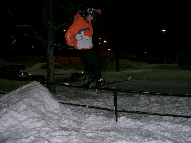 urban rail near my house, and it was my frist time doing rails in over a year