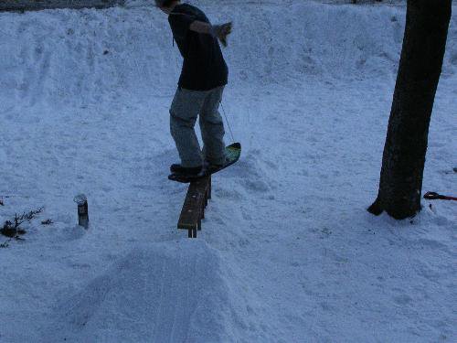 Crooked Grind on Rail