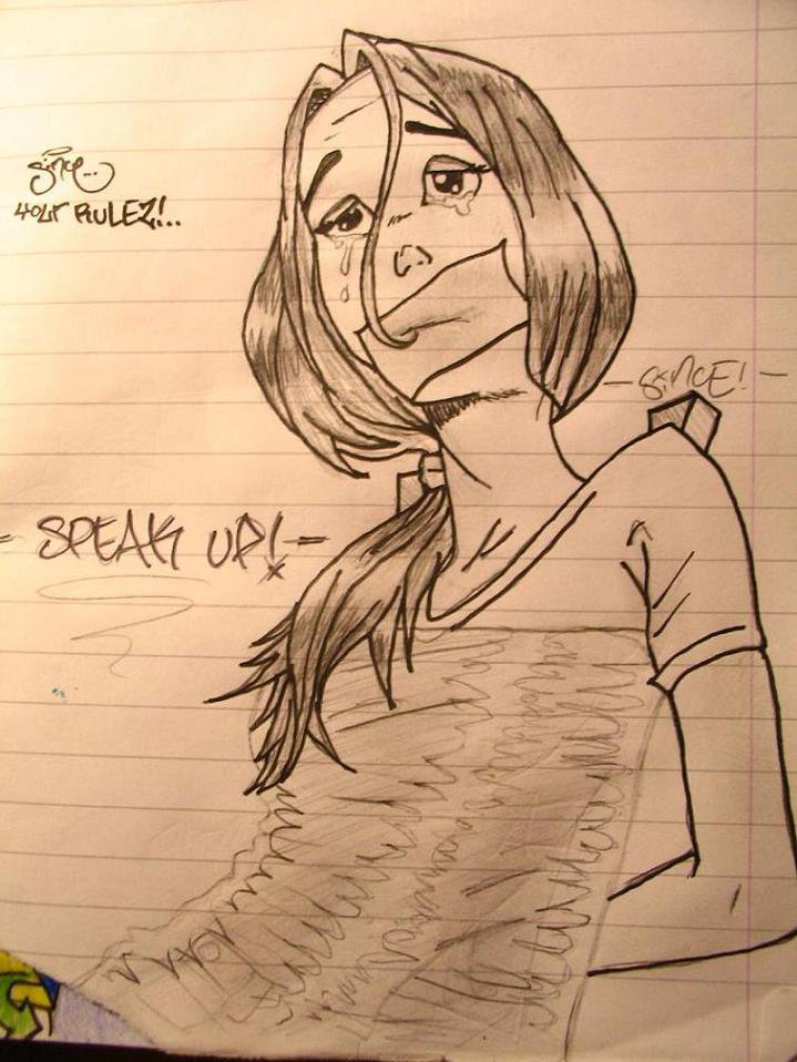 break the silence ...yet another chick i drew