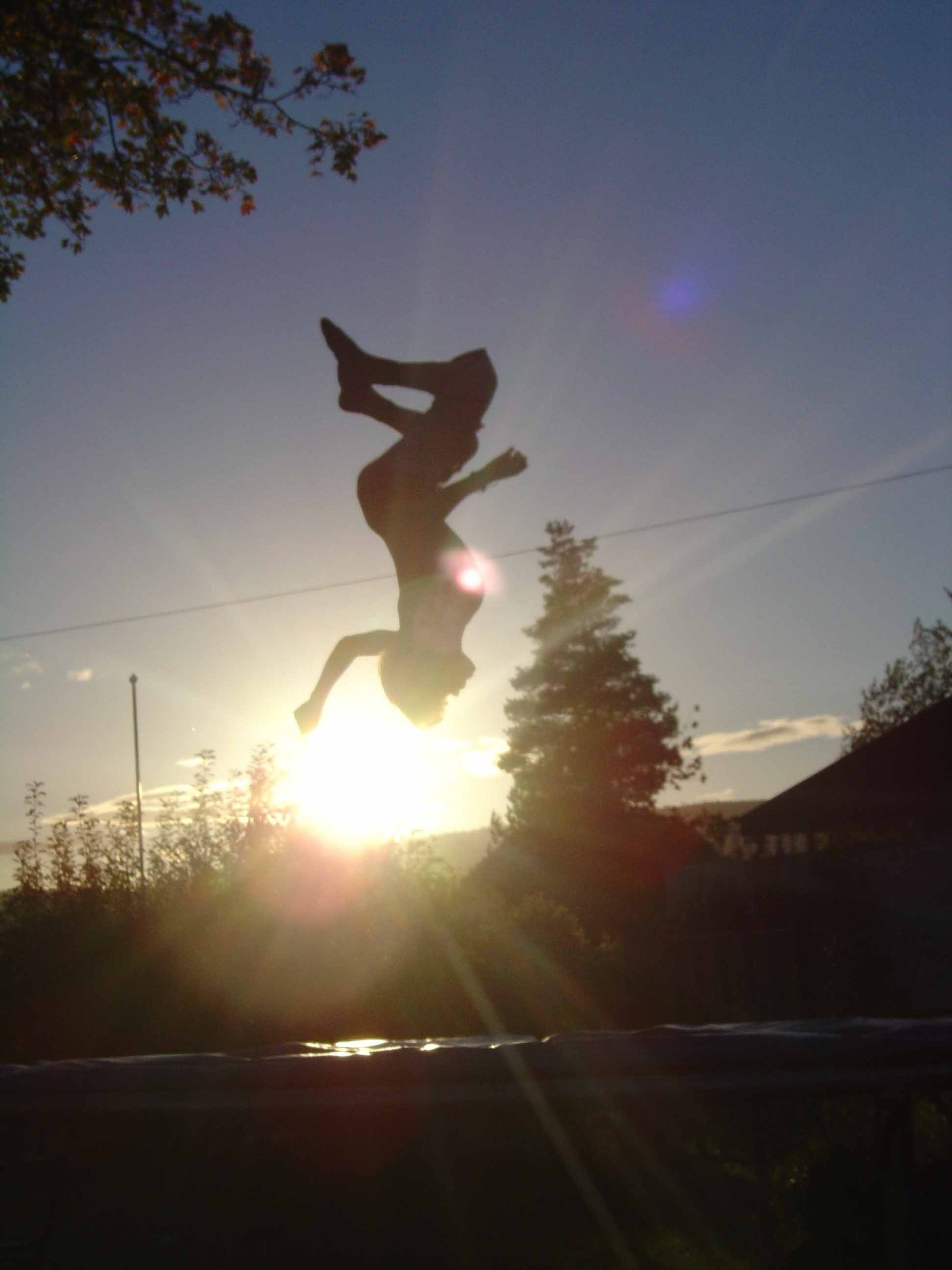 Nice sunset backflip