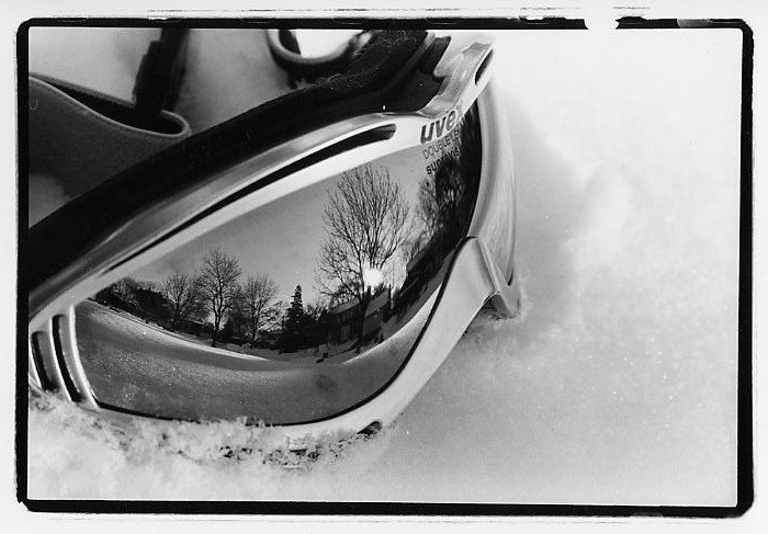 goggle reflection shot