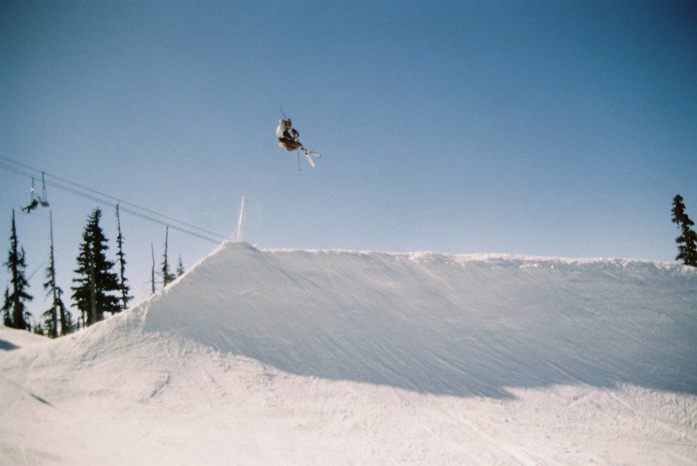 High tail grab off Hip Jump Whistler