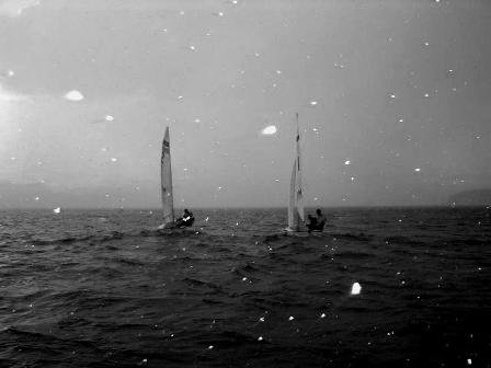 a friend of mine on the sailing team sent this to me, i put it in black and white and think it looks
