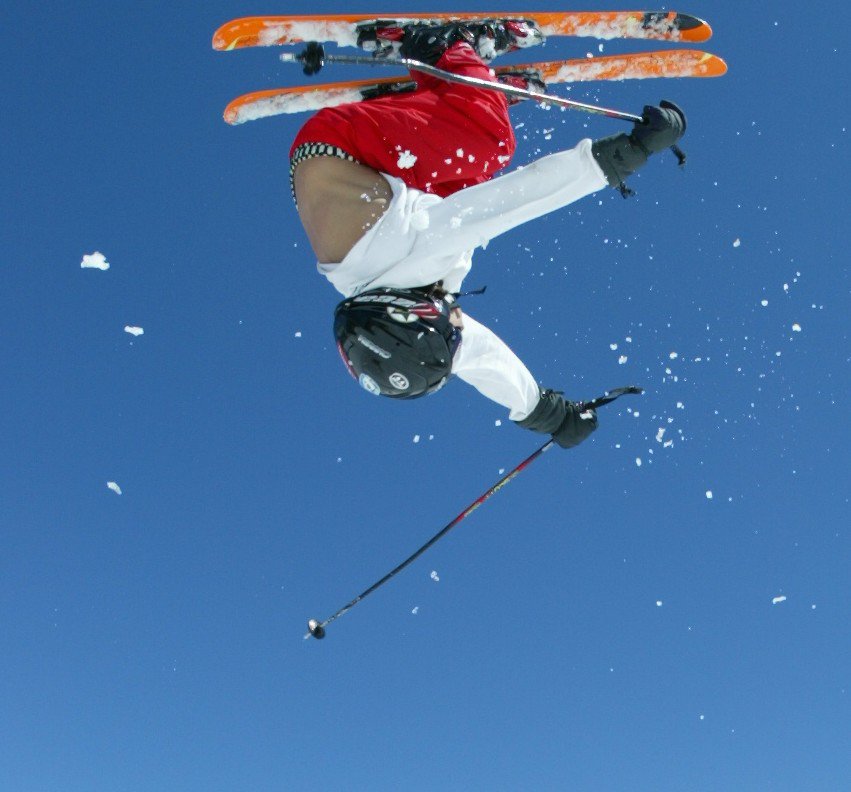 It's a photo of me backflipping, it's a little sketchy but okay considering I was nine and it was wa