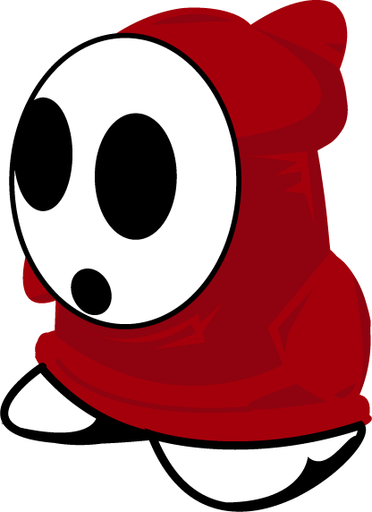 its shyguy from super mario bros.