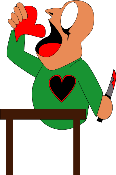 A guy eating his heart (unfinished)