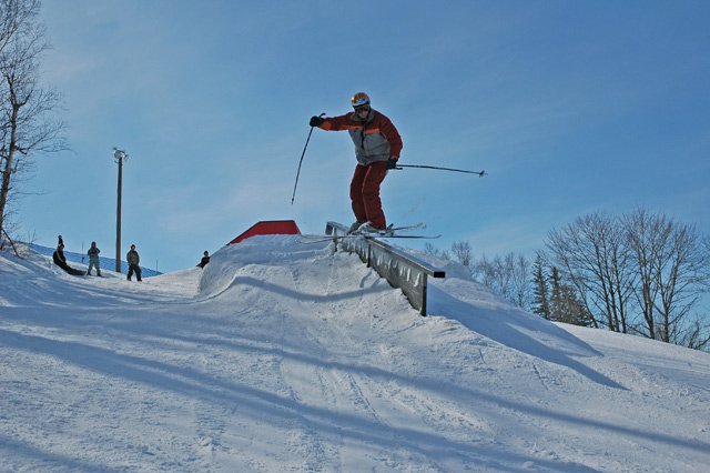 Down rail after the butterbox