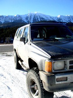 my horunner in all her glory....bridger mountains in the background, montana.