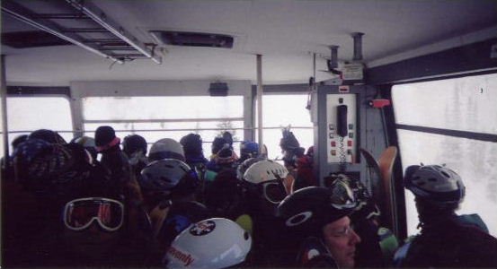 Inside the Snowbird Tram