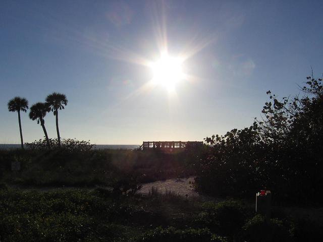 Another pic of the sun over Manasota Beach.