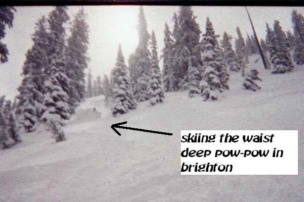 waist deep powder