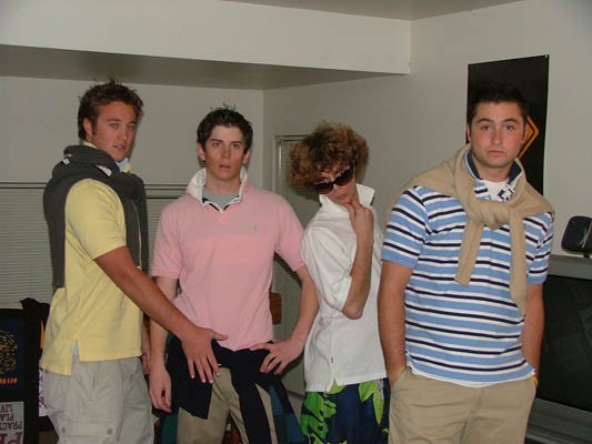 Gettin ready for a 'frat' party