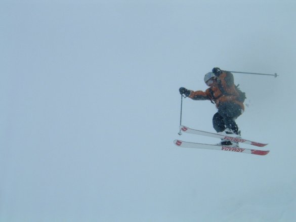 dropping in the blizzard