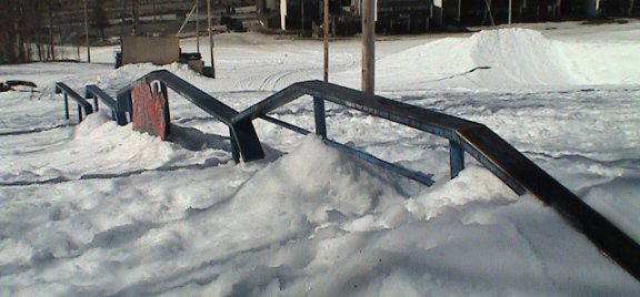 four snowskate rails = one sixish kinker