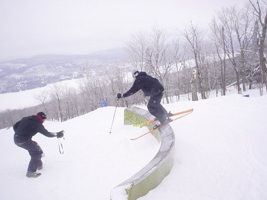 trevor and a little jib at tremblant