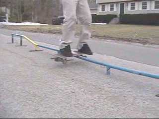 Boardslide double kink to flat rail