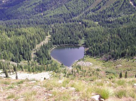 this is a lake on schweitzer mtn.