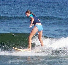 me surfing a typical maine wave
