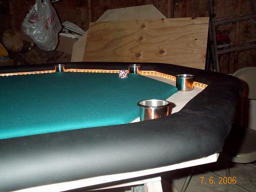 Poker table almost done