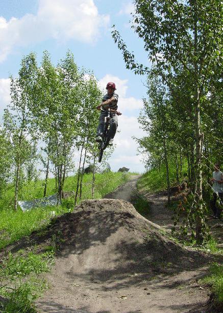 bike- Sweet x up on big dirt jump