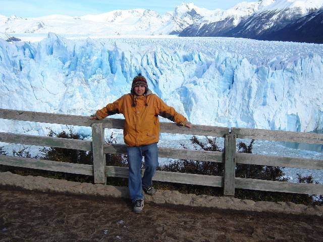 me and a massive glacier