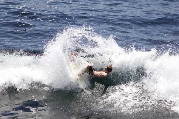 first shot of my surfing ever. micro day at winki, fins out bitch