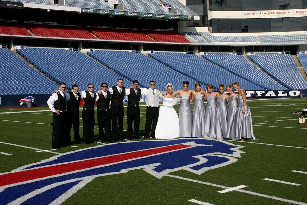 Buffalo Bills Stadium Wedding pics