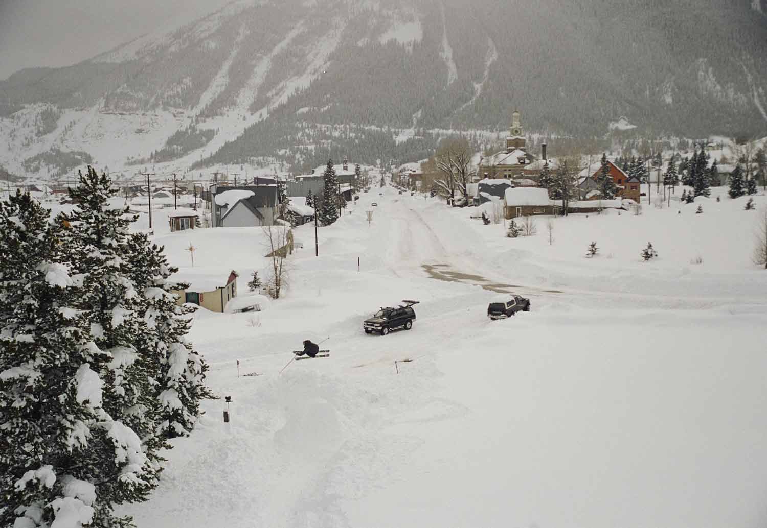 Jump in town of Silverton, CO