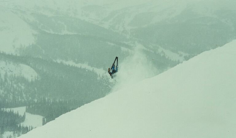 Front flip - Back Country, BC Canada