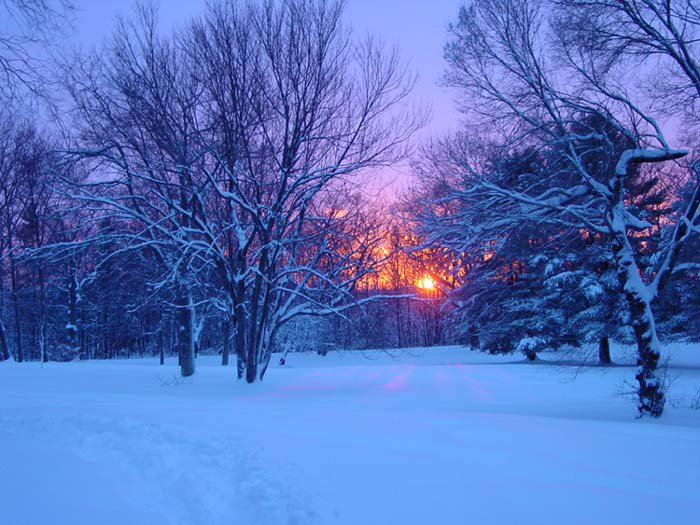 first snow in Scarborough, ME