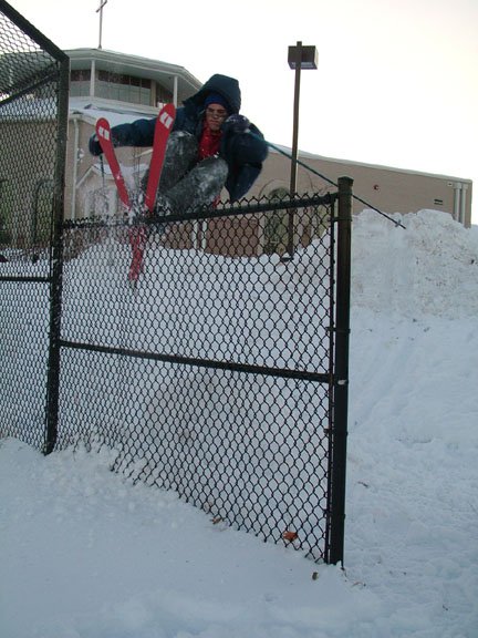 stalled out thug on a fence