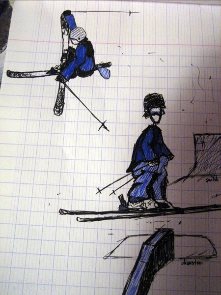 Some ski sketches