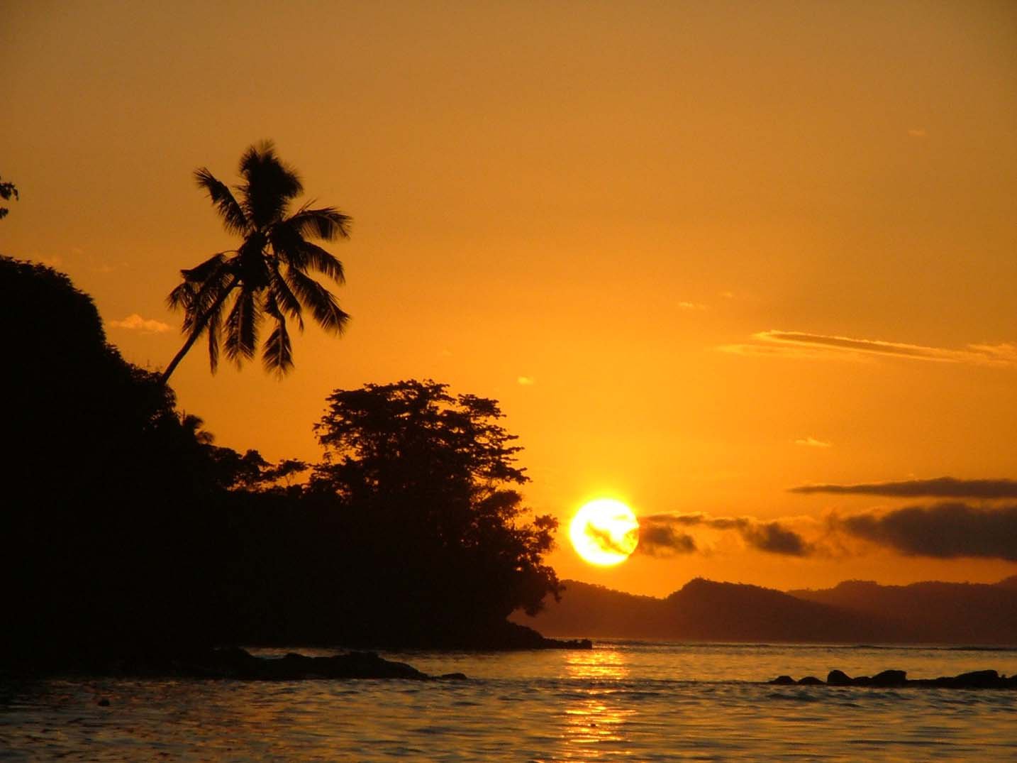 Sunset in Fiji