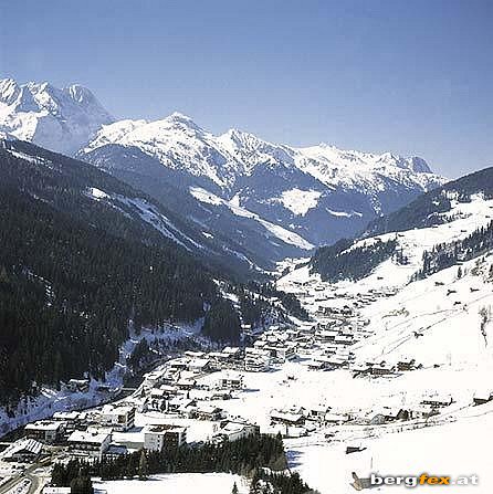 village in snow