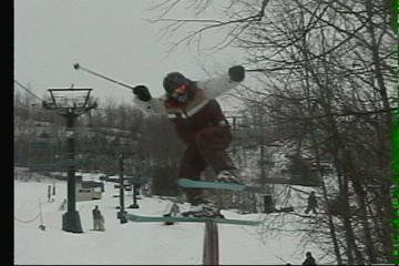 Backslide on a rainbow rail