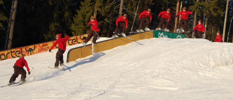 Flat-down rail, 270° out. (sequence)