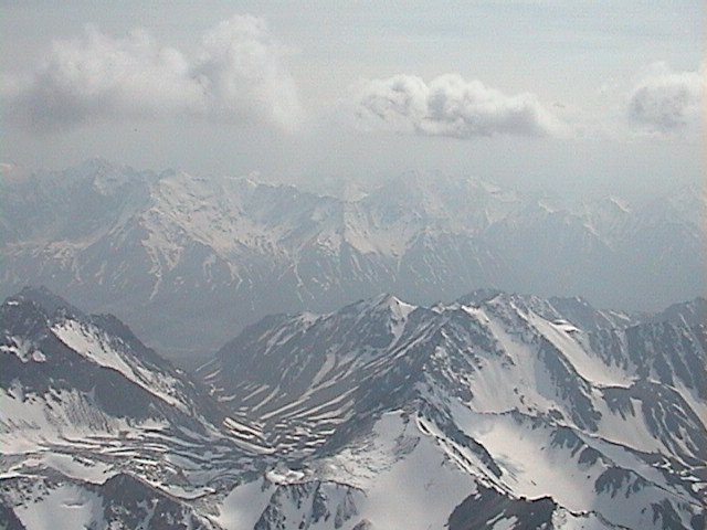Alaskan Mountains from helicopter