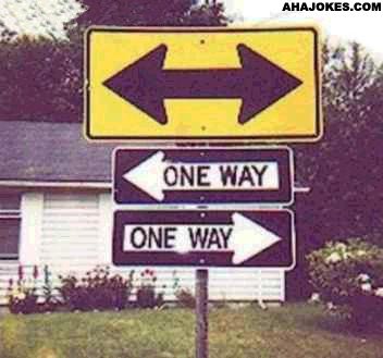 one way